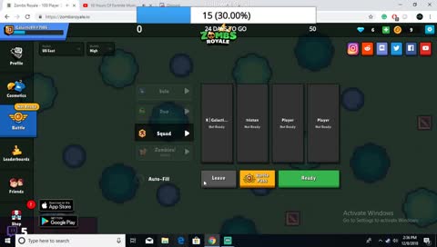 Zombsroyale.io  [ 14 / 50 ] Follower Goal