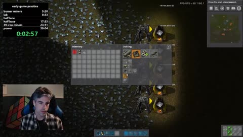 speed run practice - early game drills / seablock after