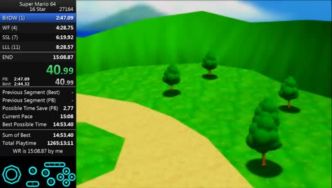SM64 16 star WR attempt (i don't reply to chat during runs)