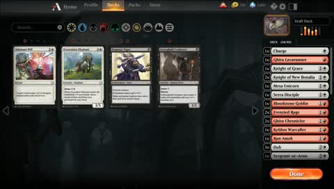 Late night DOM Draft on Arena