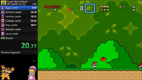 Super Mario World 2 Player Co-Op All Castle Glitchless - the HOTtest new category PB 47:24. Luigi = @alikaii go check him out