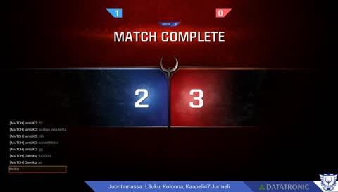 Quake Champions Finland Community Duel Tournament #4 Sponsored by Datatronic.fi