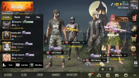 SoO父Feltchin on PUBG Mobile. Killing them softly with man love.