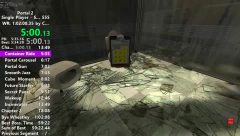 Portal 2 Speedrun in 1:01:56.650