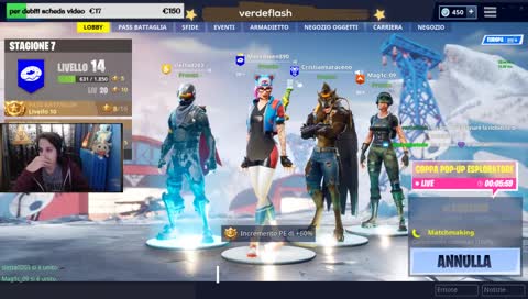 ciao sono mery, babysitter fulltime su fortnite chiamate pls ho bisogno di soldi