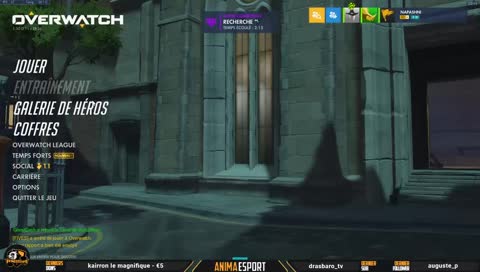 🔴 [Anima eSport] Napash - Go to the master [OW RANKED]