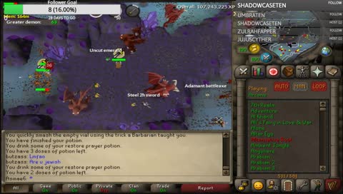 Grinding Slayer (95/99 Slayer)