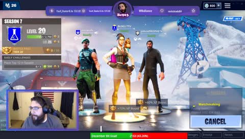Chill Sunday with Fortnite| Open to followers and Subs <3|