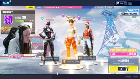 Some lazy Fortnite ❤ | Road to 400 Followers!!