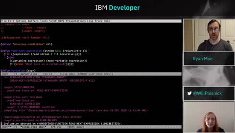 Will & Ryan Write a Lambda Calculus Parser - #IBMDroneDrop at 2 PM ET