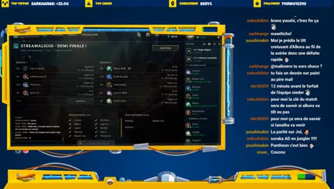 Nieder vs Évier-Métal - Demi-Finale Championnat Streamaligue !