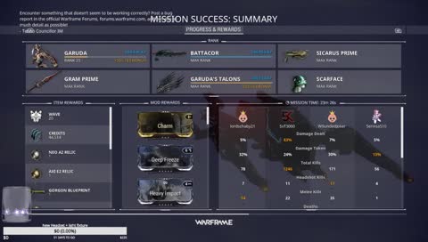 [XB1/PC WF partner] FORTUNA Bound! !drops !glyph Garuda play! new weapon test