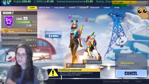 Fortnite solos only. Game suggestions welcome in chat!
Sub goal: 10/15!!! 