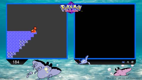 [FR/ENG] Shiny hunting: Démanta / Mantine sur pokemon Crystal!