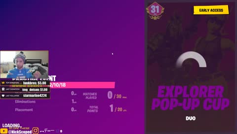 Duos Pop Up Cup - We Streamin'