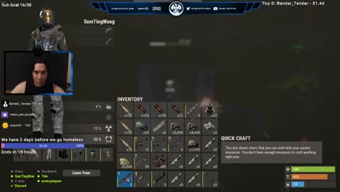 I might be homeless in 2 days! 24hr to help me cause! Feelsbadman! 15/30 Sub Goal! @TeamCryptikGG