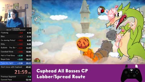 Cuphead Lobber/Spread Practice and Runs