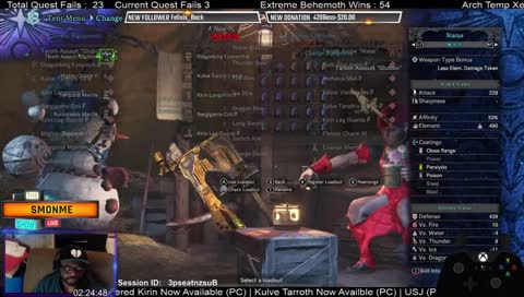 [PC/XBOX] Vape & Chill  | !Session, !Sub, !Behemoth, !Donate, !Lurk, !Loots | Build Help | Lurkers Welcome |