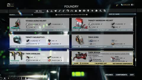 Trinity is the best frame. time to find her some better mods