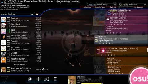 Washed RL player plays osu!