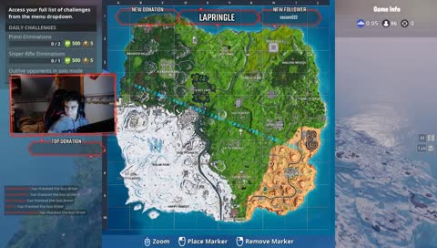 En noob som spelar Fortnite