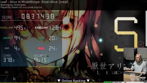Short round of osu!mania before trying to stream Let's Go: Eevee, if mic stops working again I'll try Asassin's Creed 1 instead  | !discord