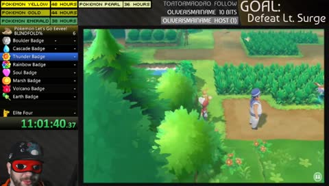 Blind [BLINDFOLDED]% Run - Beating Lt. Surge