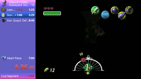 Silent Ikana Graveyard Iron Knuckle Heart Piece Speedruns