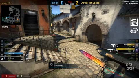 [CS:GO] Astral Influence vs. PC419 - ESEA MDL S29 AU Relegation