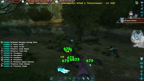Ark: Extinction Cave explorations and managarm hunting. Feel free to join up!