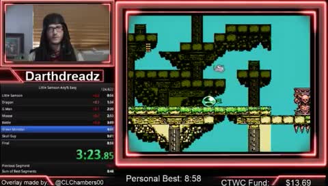 Little Samson WR attempts sub 8:54