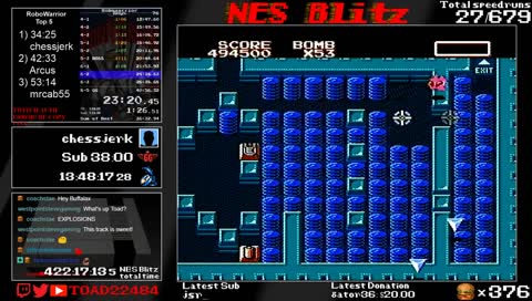 NES Blitz | Game #28 | RoboWarrior | Goal: Sub 38:00 !NESBlitz !Blitzgoal !last If you're donating bits don't forget to #charity!