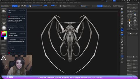 ZBrush 2018 - Creature & character Concept Sculpting with Ashley A. Adams "A_Cubed" - #ZBrushLIVE