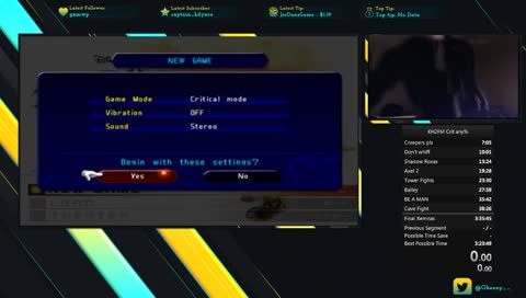 Boy mauling things with giant key | KH2FM Crit Any% Speedrun