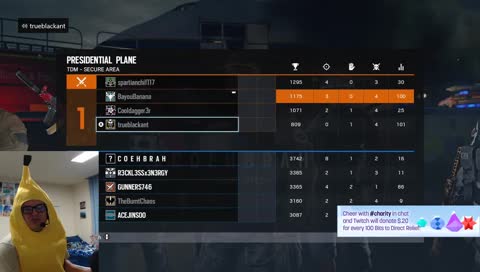 BayouBanana!!! 🍌🍌. Thirsty Thursday so grab a Gingerale and let's party! #charity Charity Stream for Direct Relief!!! 