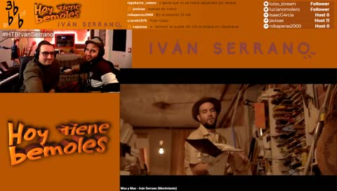 Hoy Tiene Bemoles... IVAN SERRANO. Tertulia y música en directo con artistas de carne y güeso.