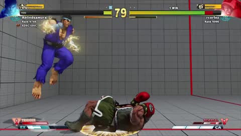 "Dont think, feel. Ryu player on ranked. The grind to the next level.