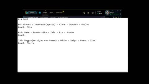 deps - Hablando de los rosters de LAN