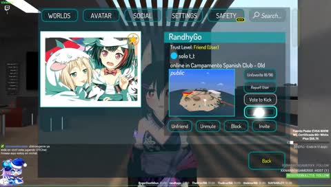 holaaa aqui estoy en vrchat