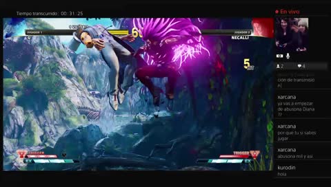 Jugando Street Figther V con amigas <3