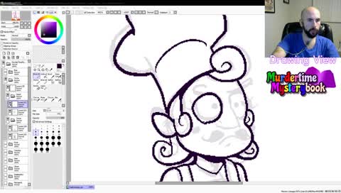 Developing Murdertime Mysterybook: Portrait art & chill!