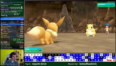 [Speedruns] Pokemon Let's Go Eevee any% [UNIQUE POKEMON RACE - Gyarados] | !discord !multi