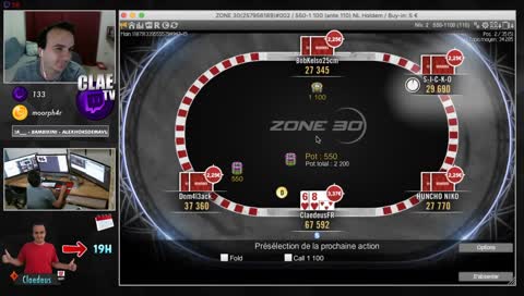<ClaeTV> 18h -> Claedeus et MTT 100€ added sur WINAMAX