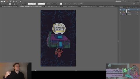 Art Therapy Thursdays: Badge design in Adobe Illustrator || Ask/See bio for Charity details!!