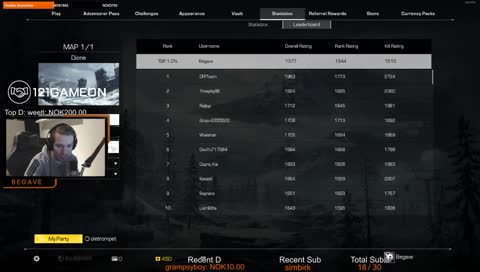 Trying to get Top 100 EU | !referral