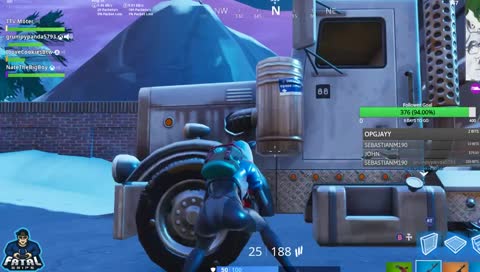 chilling and playing fortnite 