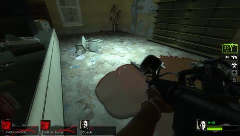 playing left for dead with friends