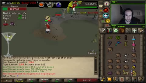 1 Def Zulrah • Pure Ironman • !goals