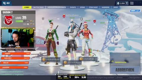 ADVENTSTURNIER 2000 V-BUCKS | Update V.7.01 | Fortnite | Deutsch