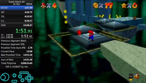 SM64 16 star WR attempt | no mic(i don't reply to chat during runs)